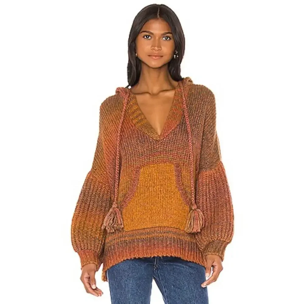 LoveShackFancy Remington Alpaca Pullover Bell Sleeve, XS/S $620 - Picture 1 of 9